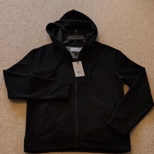 Classic Black Zip-Up Sweater for Men
